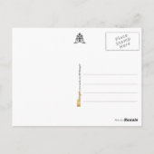 Trouwtaart met Sugar-Flower Cascade Briefkaart (Achterkant)