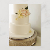 Trouwtaart met Sugar-Flower Cascade Briefkaart (Voorkant)