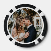 Trouwtaart monogram poker chips (Achterkant)