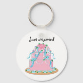 Trouwtaart Net Getrouwd Sleutelhanger (Voorkant)