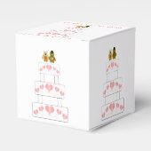 Trouwtaart ontwerp bruiloft bedankdoosjes (Voorkant Zijde)