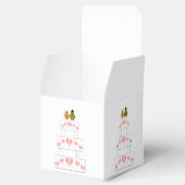 Trouwtaart ontwerp bruiloft bedankdoosjes (Geopend)