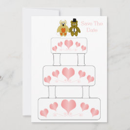 Trouwtaart ontwerp bruiloft save the date