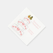 Trouwtaart ontwerp bruiloft servet (Hoek)