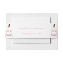 Trouwtaart ontwerp bruiloft uitnodigingen wikkel