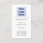 Trouwtaart Ontwerper Elegante Bakkerij Custom Visitekaartje (Achterkant)