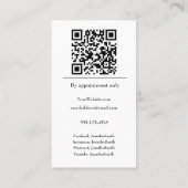 Trouwtaart Ontwerper Elegante Bakkerij Custom Visitekaartje (Achterkant)