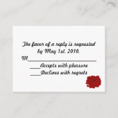 Trouwtaart RSVP Insert Informatiekaartje (Achterkant)