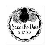 Trouwtaart Sla de Datum Op Rubber Stempel Liefde (Afrduk)