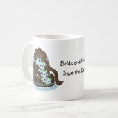 Trouwtaart van ontwerper koffiemok (Voorkant links)