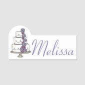 Trouwtaart Verlovingsfeest Bruidsboeket Bakkerij Naamplaatje (Voorkant)