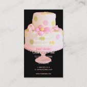 Trouwtaarten banketbakker visitekaartje (Achterkant)