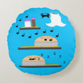 Trouwtaarten te Frosted Rond Kussen (Voorkant)