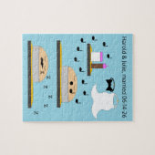 Trouwtaarten voor het bevriezen legpuzzel (Horizontaal)