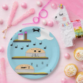 Trouwtaarten voor het bevriezen papieren bordje (Feest)