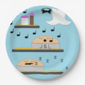 Trouwtaarten voor het bevriezen papieren bordje (Voorkant)