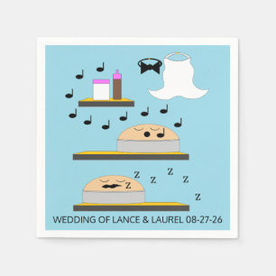 Trouwtaarten voor het bevriezen servet