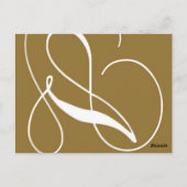 Trouwtafel Aantal Kaarten Gold Monogram (Achterkant)