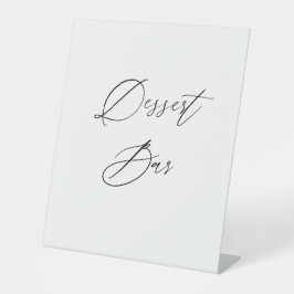 Trouwtafel bord dessertbar | Zoete tafel boven Reclamebord Met Voetstuk