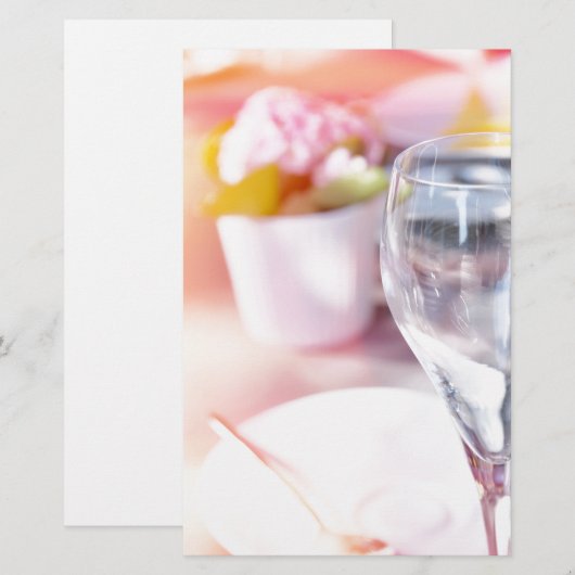 Trouwtafel Briefpapier (Voorkant / Achterkant)