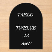 Trouwtafel Decor Acryl Uitnodigingen (Voorkant)