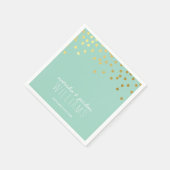 TROUWTAFEL DECOR schattige confetti vlekken gouden Servetten (Hoek)