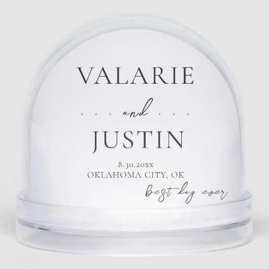 Trouwtafel Decor Sneeuwbol (Voorkant)