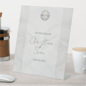 Trouwtafel Dolfijn Thema Reclamebord Met Voetstuk (Insitu)