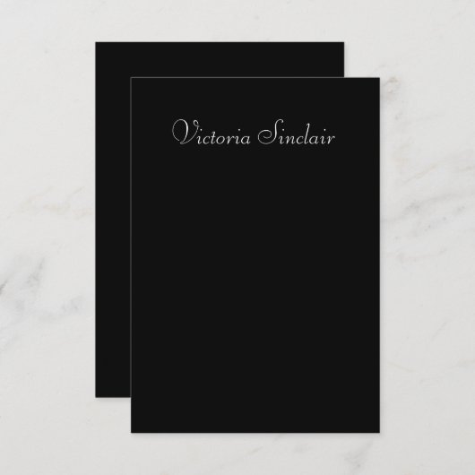 Trouwtafel Guest Place Card Elegant Script (Voorkant / Achterkant)