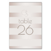 Trouwtafel Kaart | Elegante moderne blush parel (Voorkant)