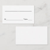 Trouwtafel kaartnummer gast plaats kaarten plaatskaartje (Voorkant / Achterkant)