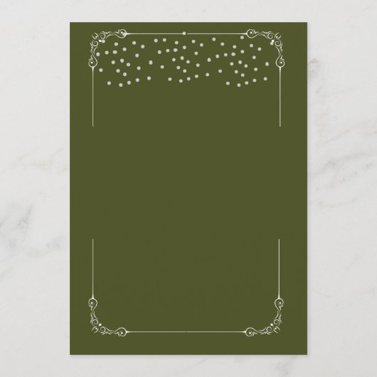 Trouwtafel Menu Plat Menu (Achterkant)