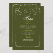 Trouwtafel Menu Plat Menu (Voorkant / Achterkant)