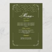 Trouwtafel Menu Plat Menu (Voorkant)