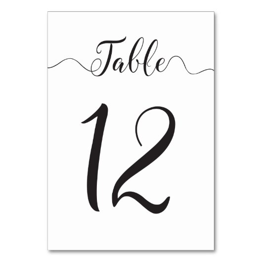 Trouwtafel nummer 12 tafel Kaart (Voorkant)
