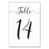 Trouwtafel nummer 14 tafel Kaart (Voorkant)