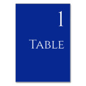 Trouwtafel nummer-blauw en wit- kaart (Voorkant)