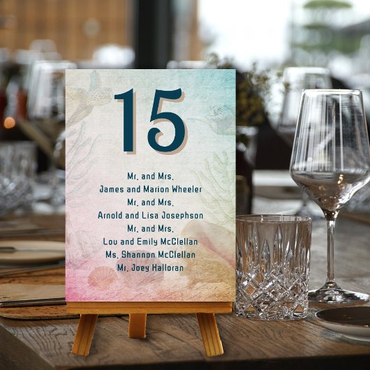 Trouwtafel nummer gastenlijst Kaarten