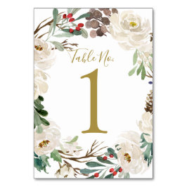 Trouwtafel nummer | Houten vakantiekrans Kaart