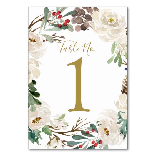 Trouwtafel nummer | Houten vakantiekrans Kaart (Achterkant)