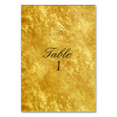 Trouwtafel nummer Kaart Gold (Achterkant)