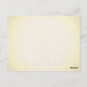 Trouwtafel nummer Kaart  perkament papier (Achterkant)