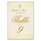 Trouwtafel nummer Kaart  perkament papier (Achterkant)