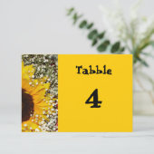 trouwtafel nummer kaart uitnodiging (Staand voorkant)