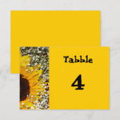 trouwtafel nummer kaart uitnodiging (Voorkant / Achterkant)