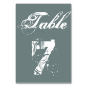 Trouwtafel nummer Kaarten gepersonaliseerde tafel (Achterkant)