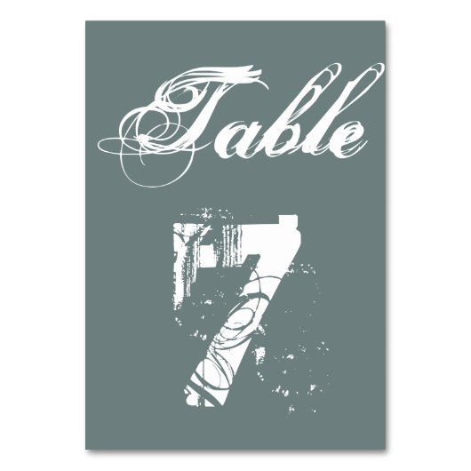 Trouwtafel nummer Kaarten gepersonaliseerde tafel (Voorkant)