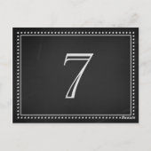 Trouwtafel nummer Kaarten schoolbord (Achterkant)