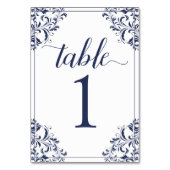 Trouwtafel nummer | Nadine (marine) 1 Kaart (Achterkant)