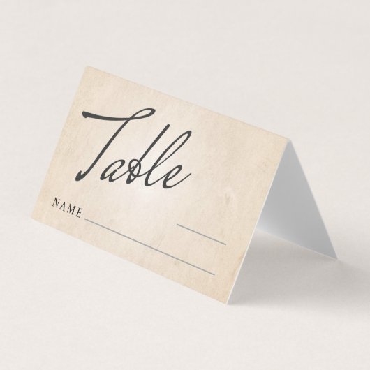 Trouwtafel nummer Plaats Gevouwen Kaart (Voorkant)